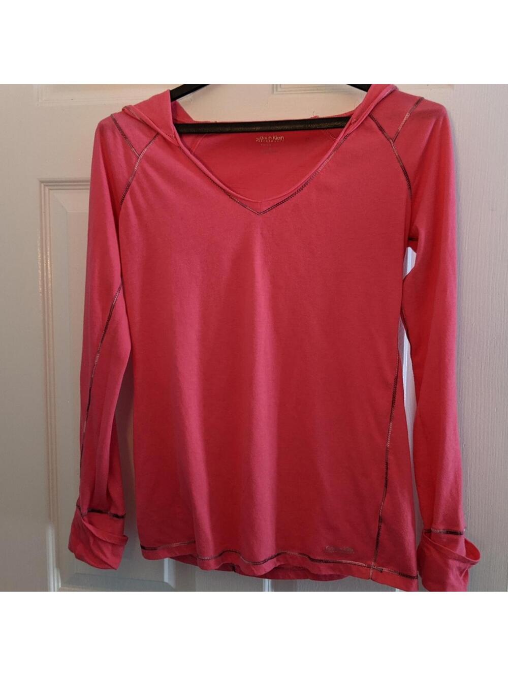 Pink Calvin Kline Hoodie, Small Sporty Hoodie